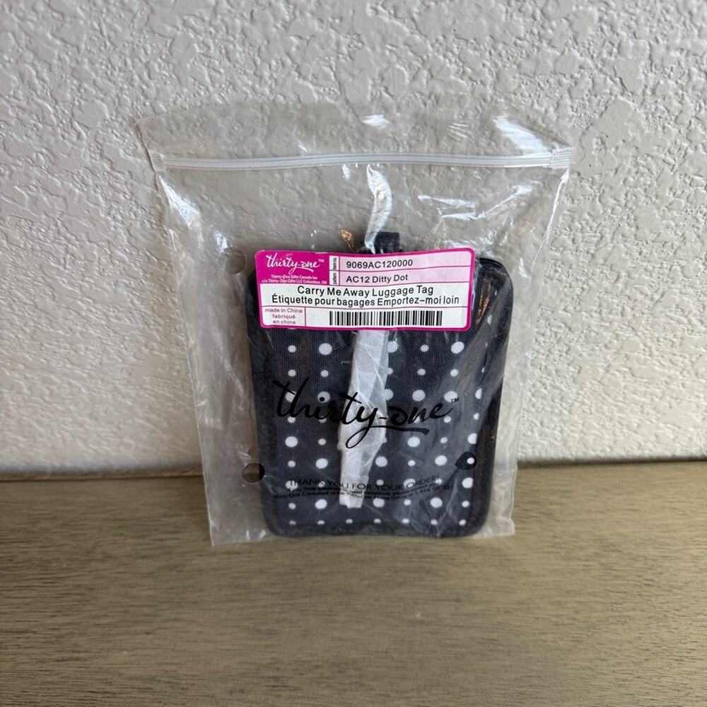 Thirty-One Carry‎ Me Away Luggage Tag – Ditty Dot - Picture 3 of 3